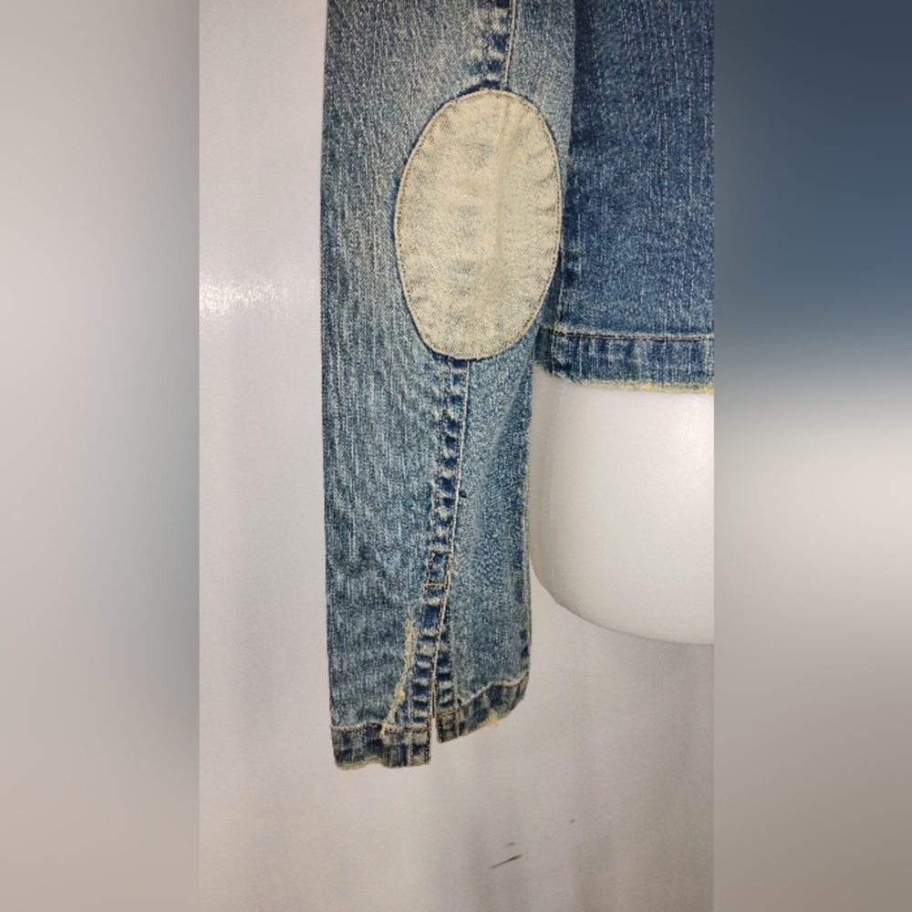 Distressed Mudd Denim Jacket - image 3